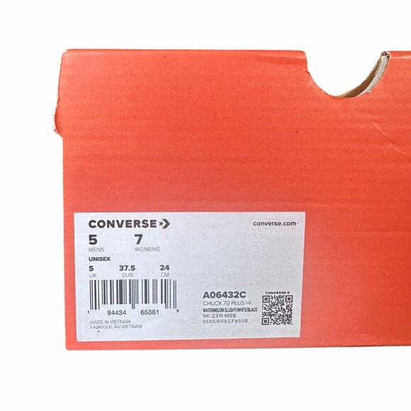 ❤️Converse Chuck 70 Plus Hi Top Platform Sz 5 Mens Shoes Orange Sneaker A06432C - Picture 9 of 10